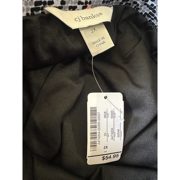 NWT CJ Banks Pull On Skort Skirt + Shorts Speckled Golf Athleisure Plus Size 2X - Picture 5 of 11